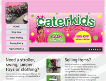 Tablet Screenshot of caterkids.com